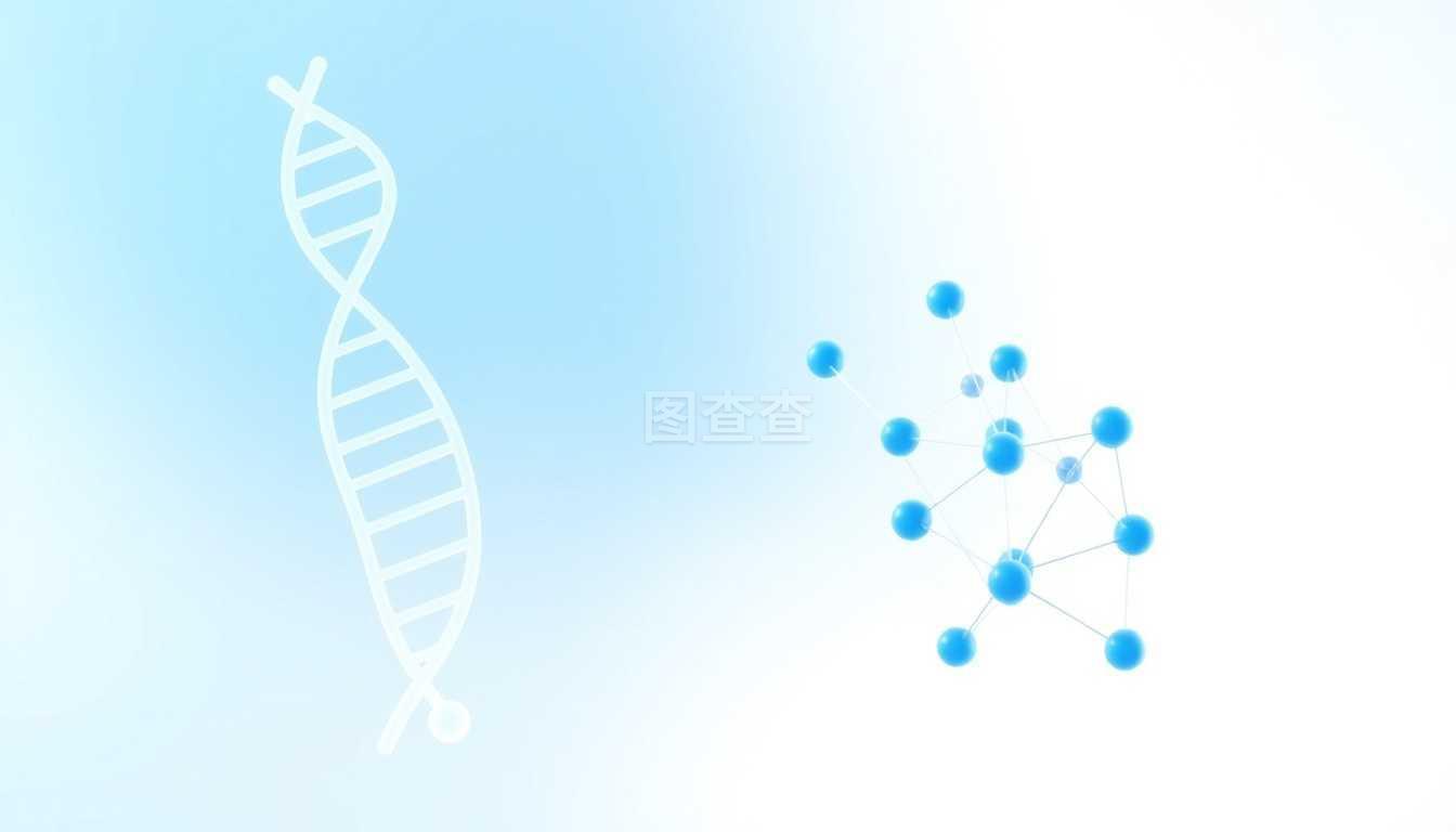 藍色科技生物醫(yī)療分子banner背景圖片素材